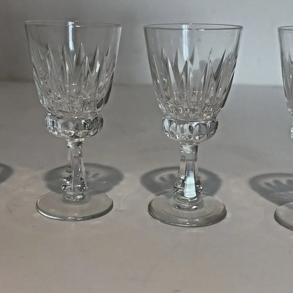 Vintage Villeroy & Boch Tiara Cordial Glasses Hand Blown Crystal 3.5